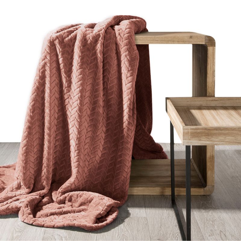 Jednofarebná deka - Cindy ružová (Rozmer deky: š. 200 cm x d. 220 cm)
